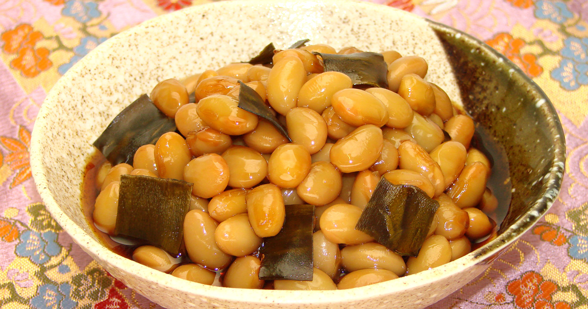 Slow Cooked Kombu Beans Kombu Seaweed Recipes Kurakon Foods Corporation