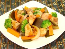 Teriyaki Stir-fry with Kombu and Chicken