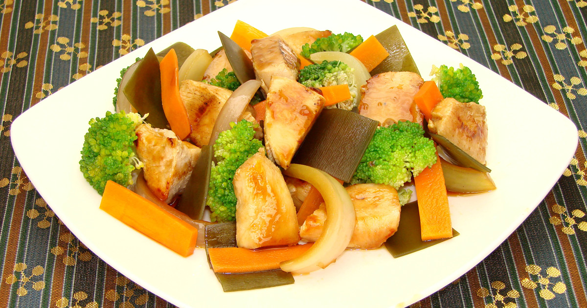 Teriyaki Stirfry with Kombu and Chicken Kombu Seaweed Recipes